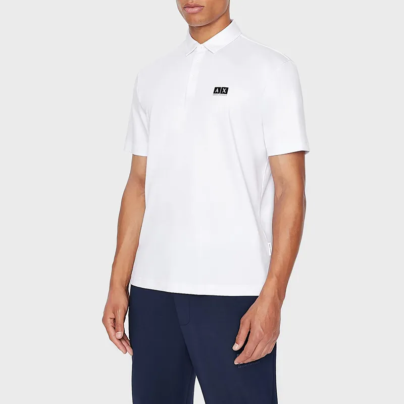 ARMANI EXCHANGE Polo Shirts Men White-2