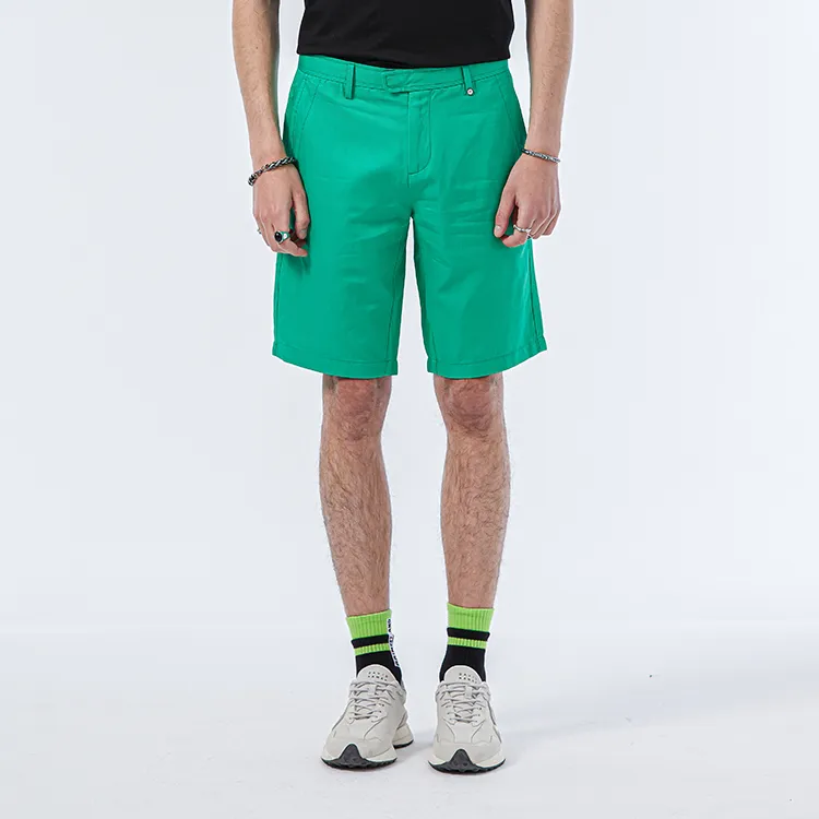 DAVID NAMAN Casual Shorts Men Green-2