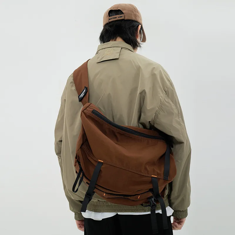 MYEDITION Messenger Bag, Gym Bag, Handbag, Shoulder Bag, Crossbody Bag, Outdoor Bag Nylon Fabric Multicolor Unisex-36