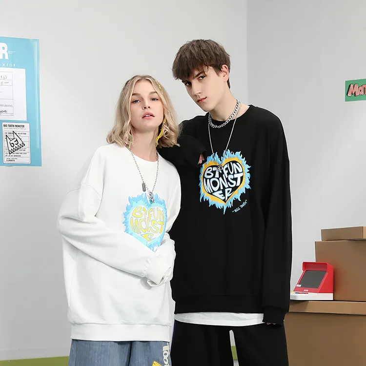 Bt Crew Neck Loose Fit Sweatshirt Unisex-2