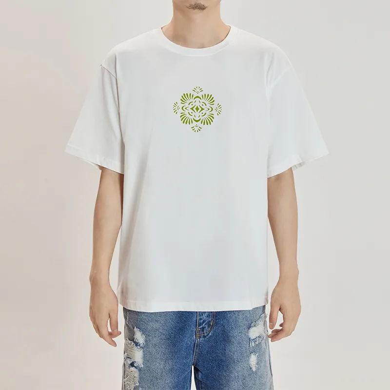 Cheng Jin Yi Bureau Elbow-Length Sleeved T-Shirt Unisex White-4