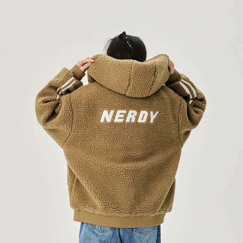 Nerdy Puffer Jackets Unisex Camel-3