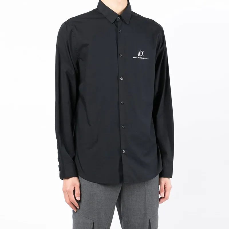 ARMANI EXCHANGE Shirts Men Black-3