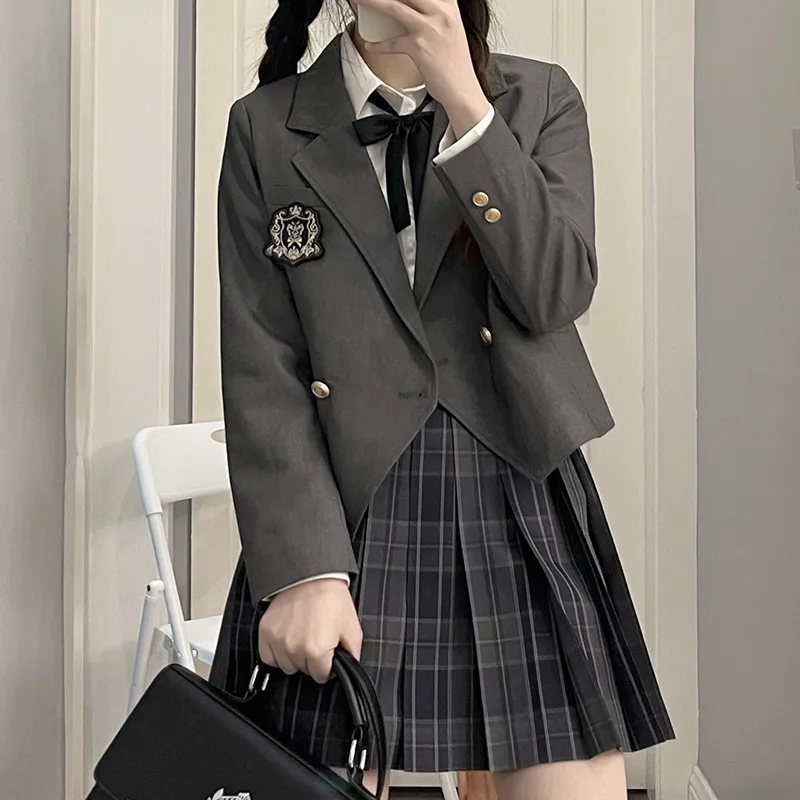 Tokyo Season Casual Short Skirts Women's Carbon Fiber Estate Plaid Skirt-29