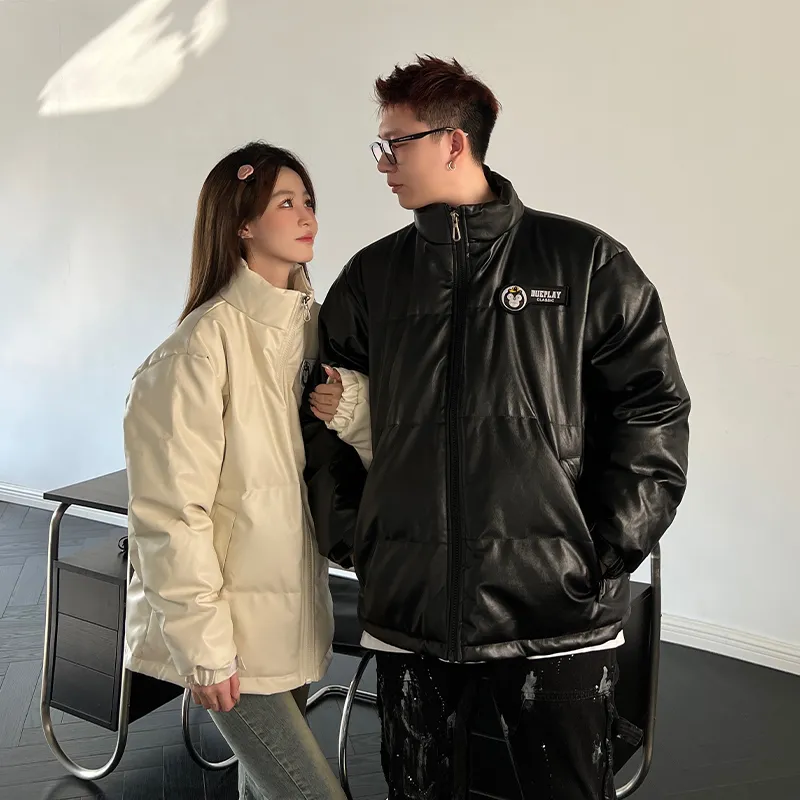 DUEPLAY x LIRENBO Stand Collar Loose Fit Puffer Jacket Unisex-4
