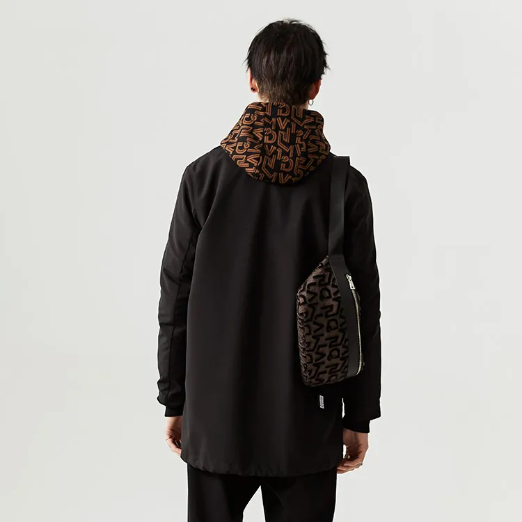 DAVID NAMAN Trench Coats Men Black-4