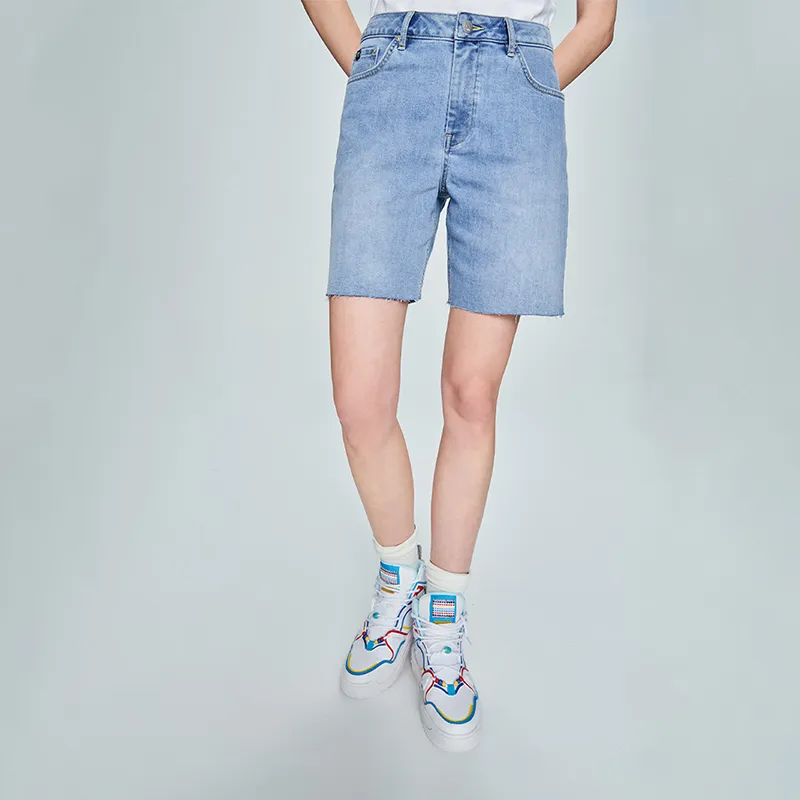 Lee Denim Shorts Women's Light Blue-3