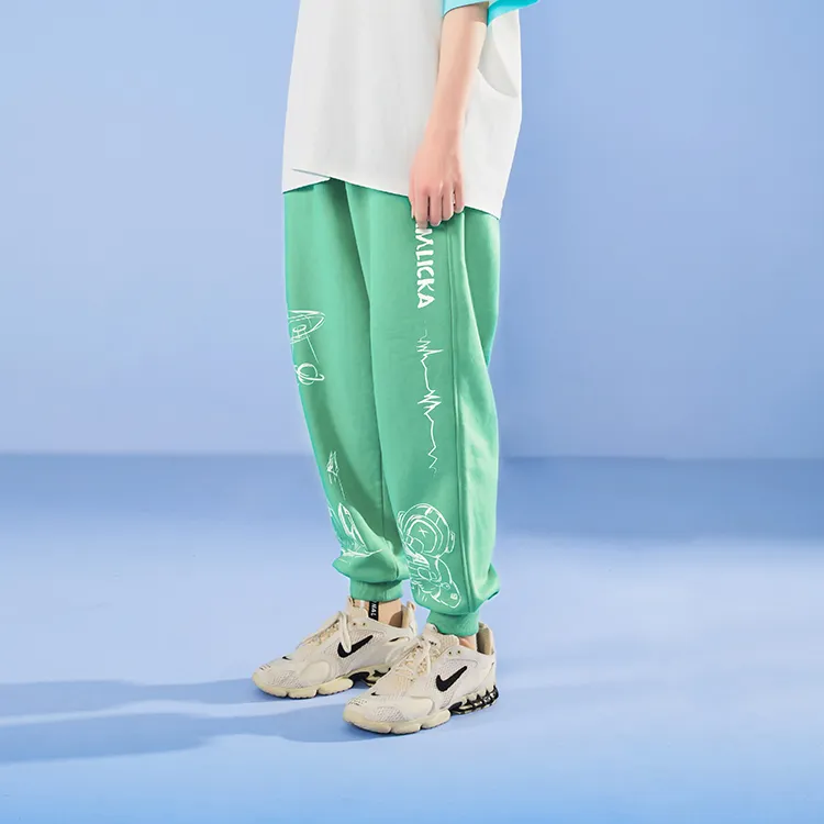 LAMLICKA Jogger Casual Pants Unisex Green-4