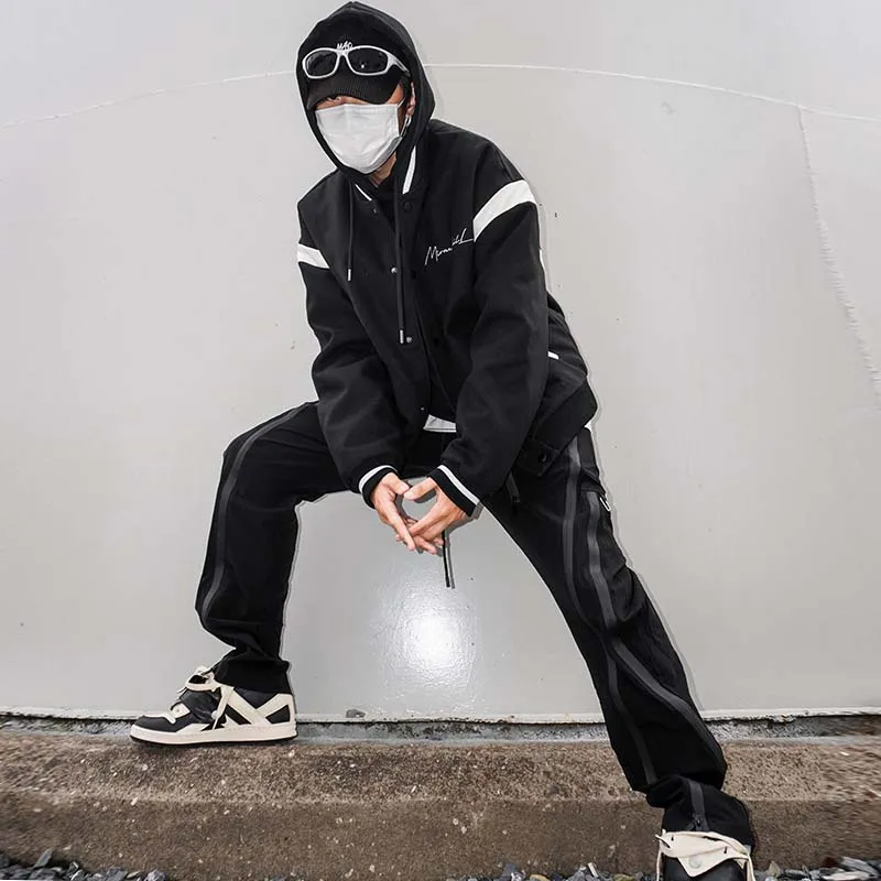 MIRACLE KILL Baseball Jacket Unisex Black-6