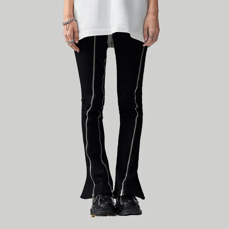 RICKYOUNG SS22 Casual Pants Unisex Black-2