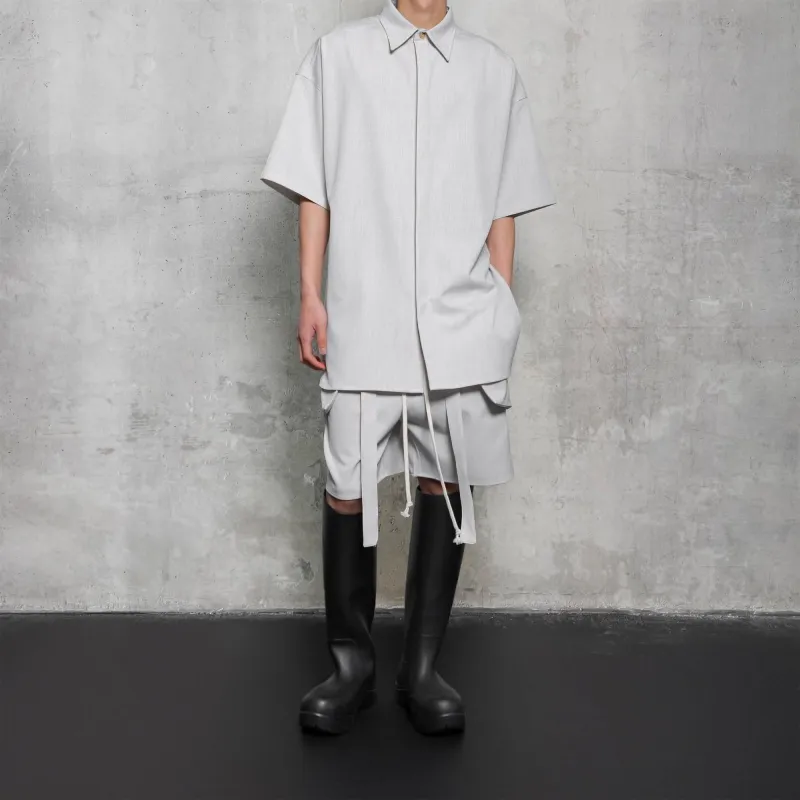 ARNODEFRANCE Shorts Unisex Light Gray-2