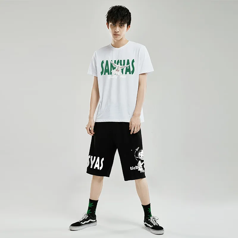 SANSYAS Casual Shorts Unisex Black-2