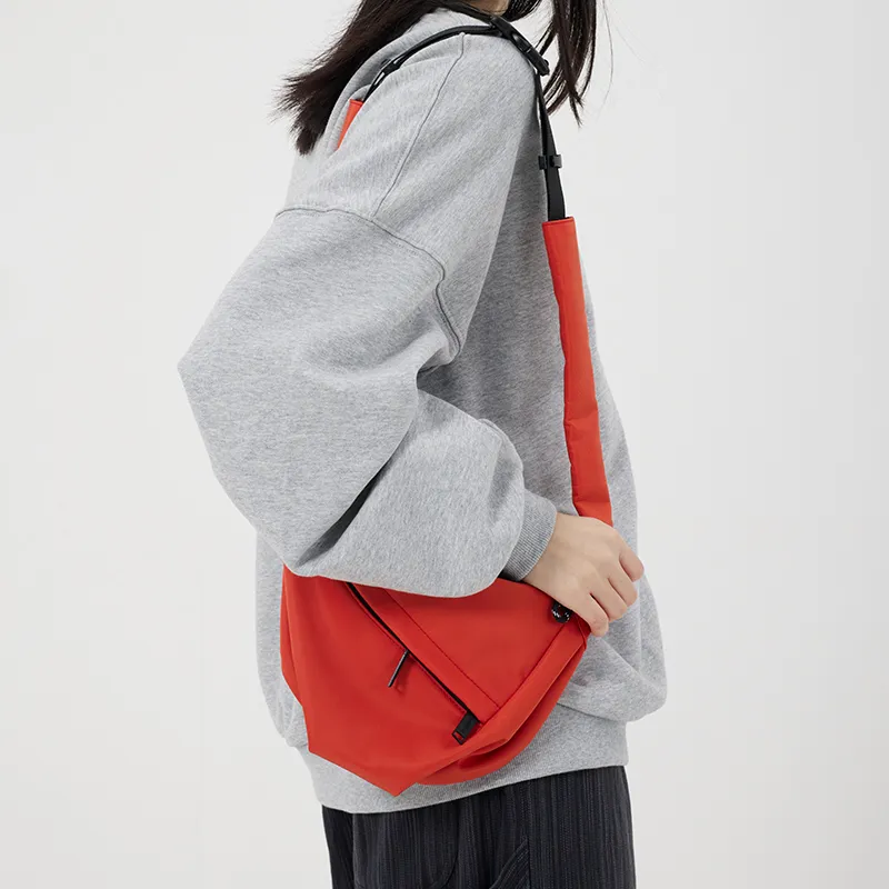 MYEDITION Shoulder Bag, Cell Phone Pouch, Crossbody Bag Nylon Polyester Black/Gray Unisex-17