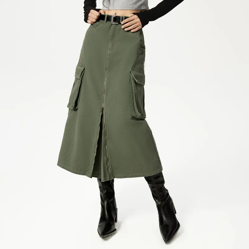 EPTISON WOMAN Denim Long Skirts Women's-13