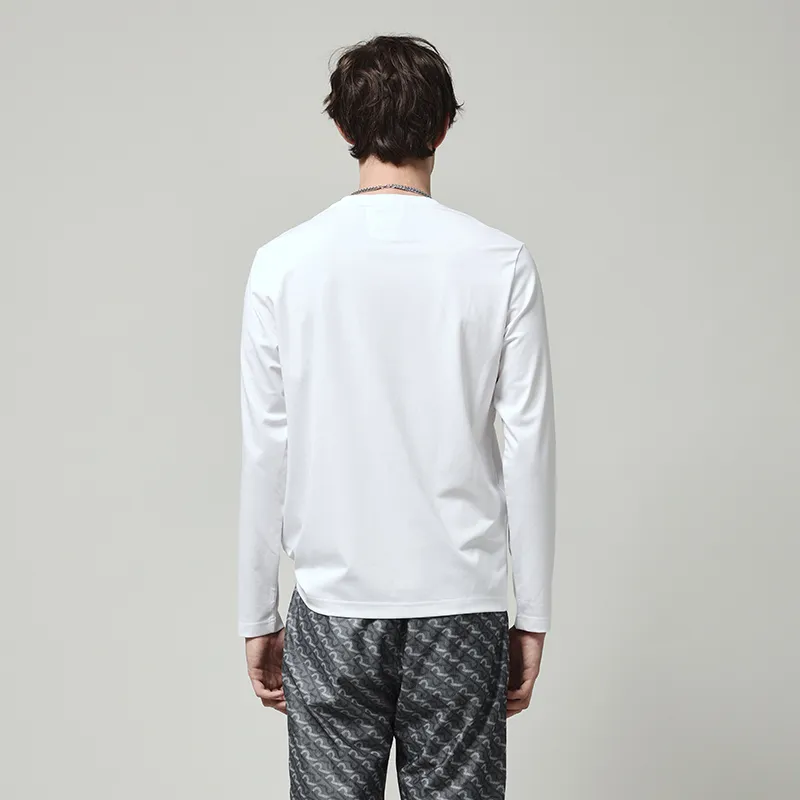 RARE Long Sleeved T Shirt Men's White-4