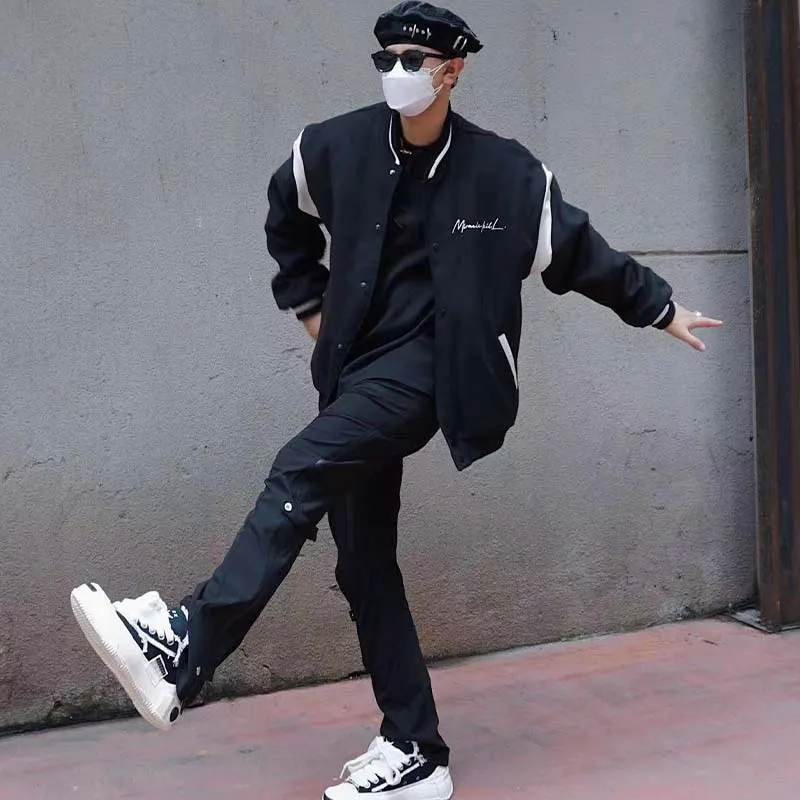 MIRACLE KILL Baseball Jacket Unisex Black-10