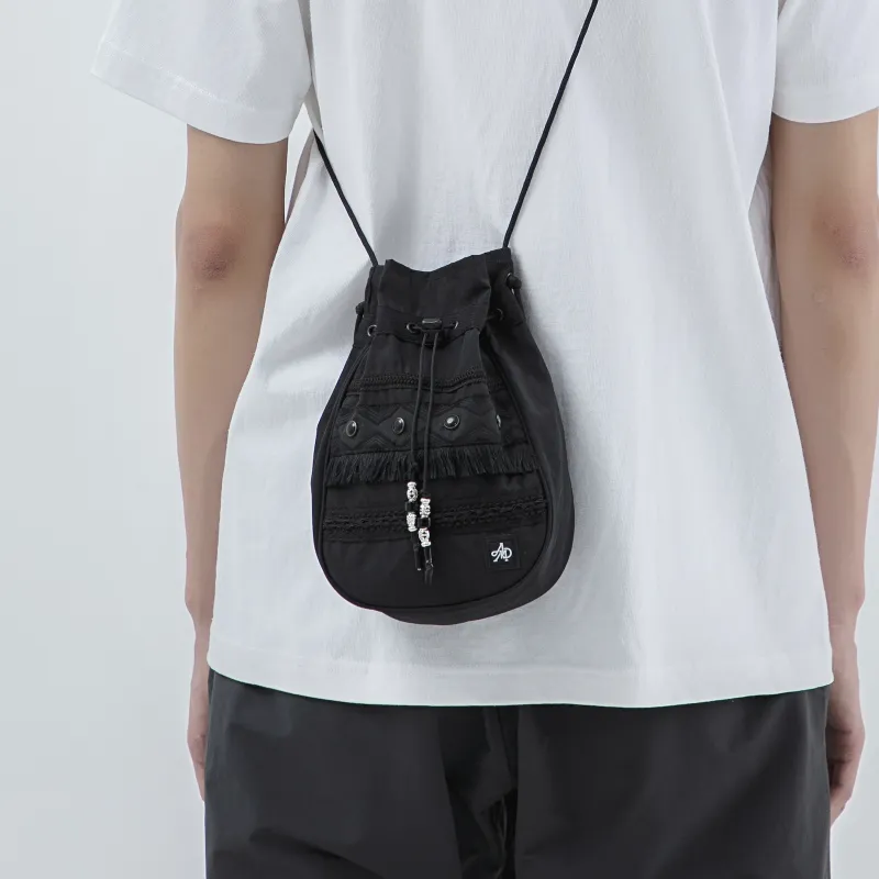 The MAD HATcher Polyamide Drawstring Bag Shoulder Bag Crossbody Bag Unisex Multicolor-4