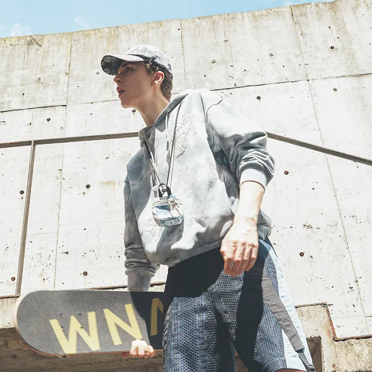 DAVID NAMAN Sweatshirts Men Gray-4