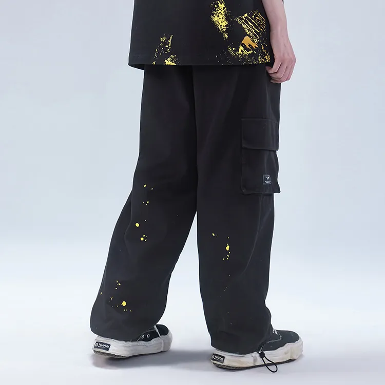 LAMLICKA Casual Pants Unisex Black-3