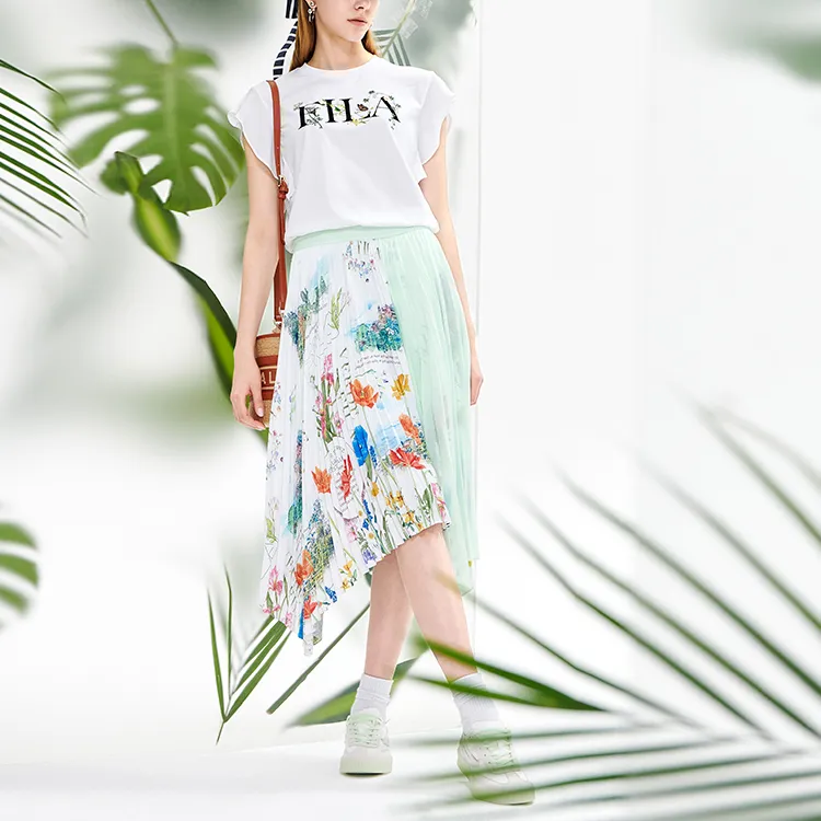 FILA Casual Long Skirts Women's All Over Print Color-2