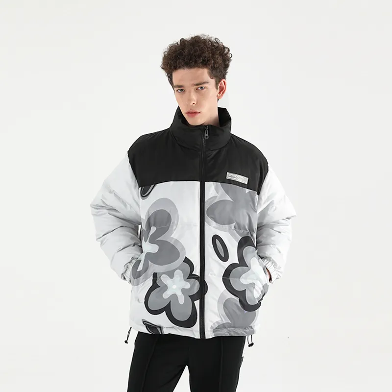 HARSH AND CRUEL Puffer Jacket Unisex Multicolor-14