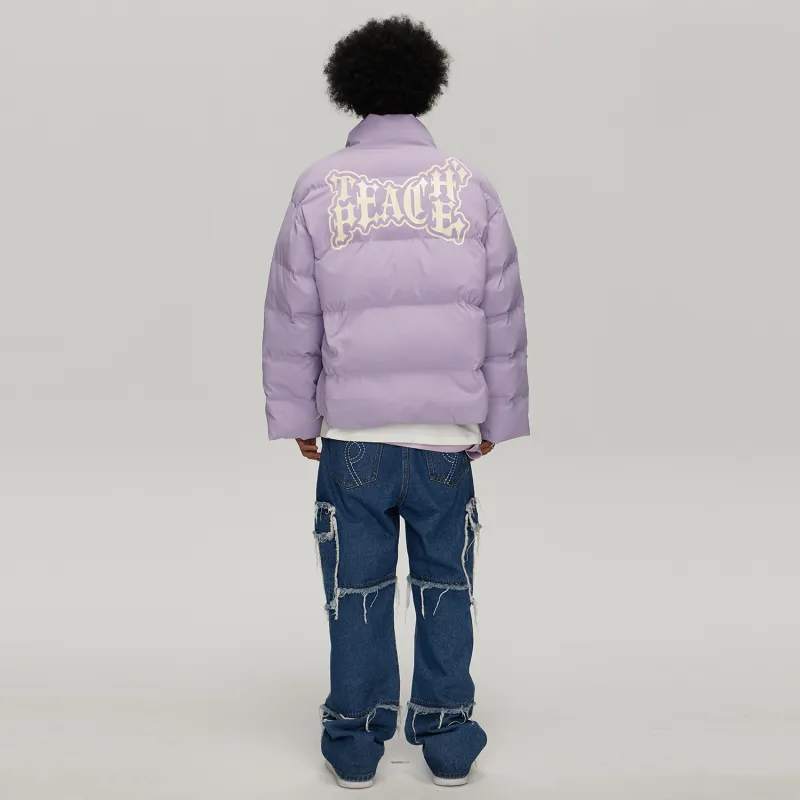 Teach Peace Puffer Jacket Unisex-19