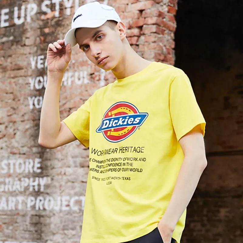 Dickies FW22 T Shirt Unisex Yellow-2