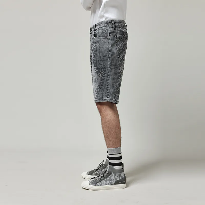 RARE SS23 Denim Shorts Men's Gray-5