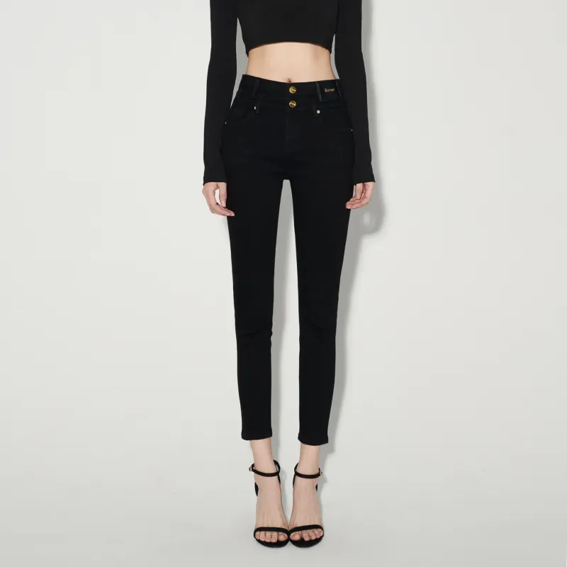 LIUREGALI Jeans Women's Black-2