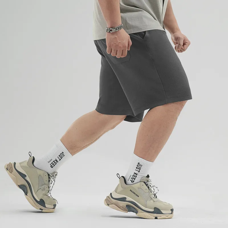LUJIAMEN Casual Shorts Men Dark Gray-4