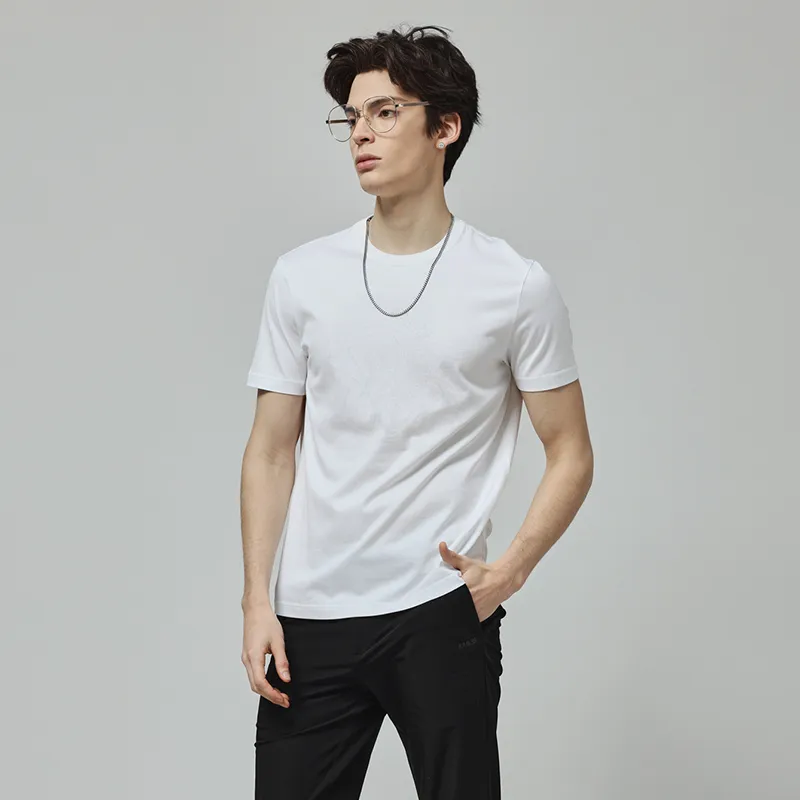 RARE Short Sleeved T Shirts Men's White-4