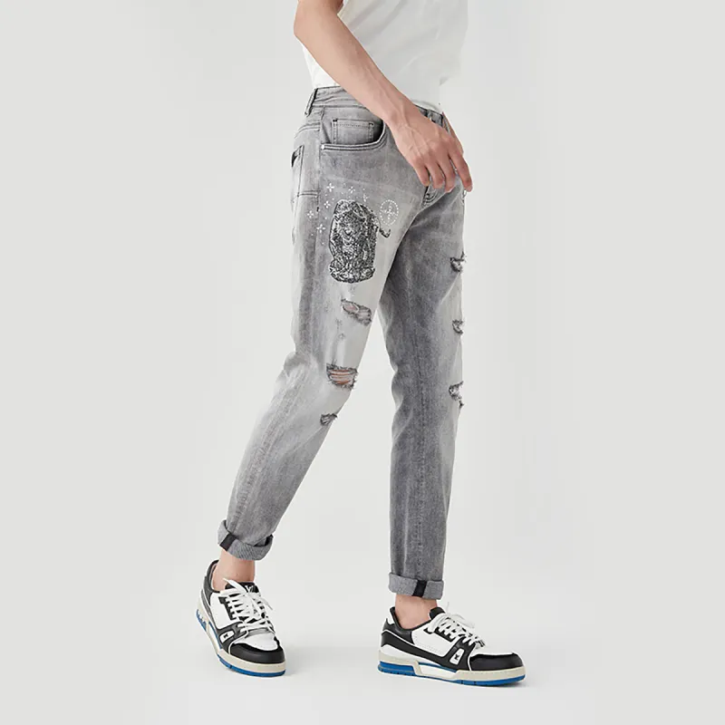 23R+ Jeans Men Gray-5