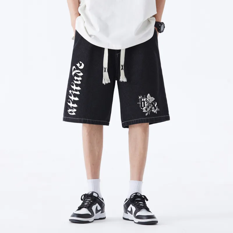 B.X Denim Shorts Unisex-2