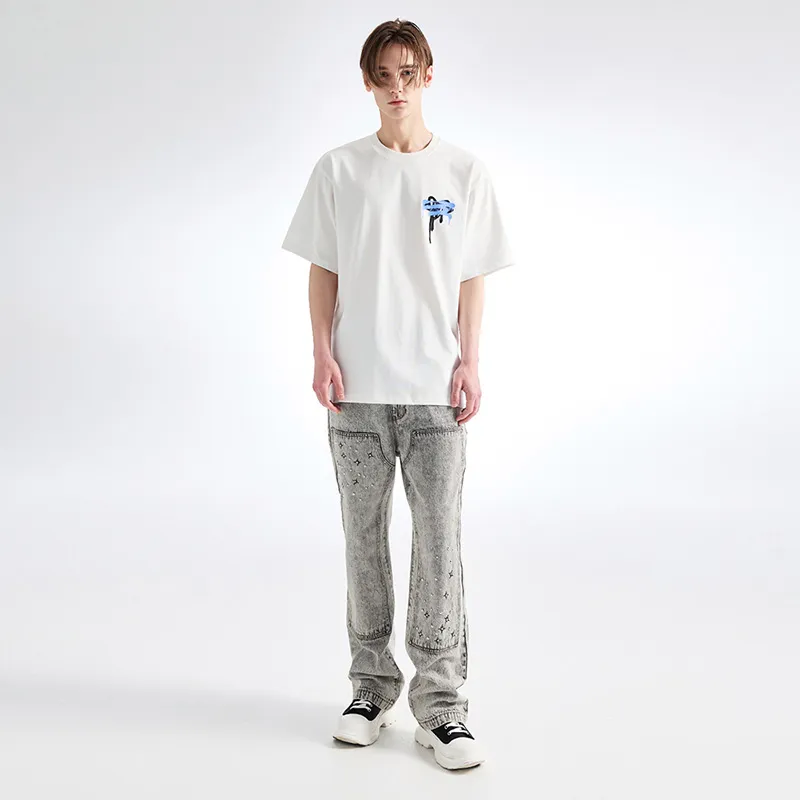 YLDP Jeans Unisex Gray-2