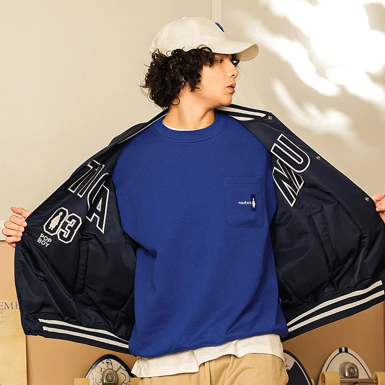 Nautica White Sail Nautica X POPBOY Baseball Jerseys Unisex-17