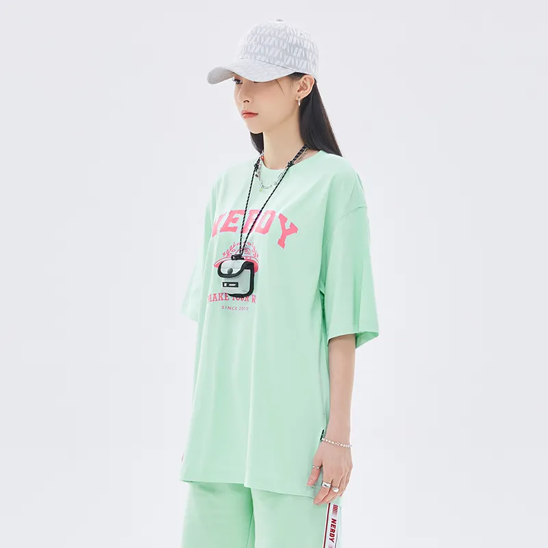 NERDY T Shirt Unisex Mint Green-4