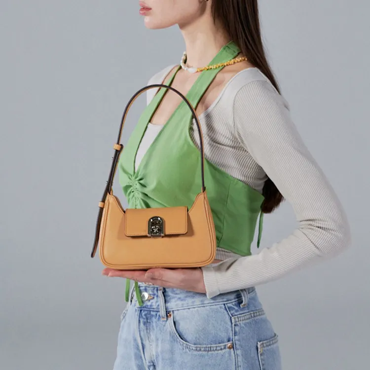 ROSA.K Cow Leather Shoulder Bag Small Size Women's Multiple Colors-16