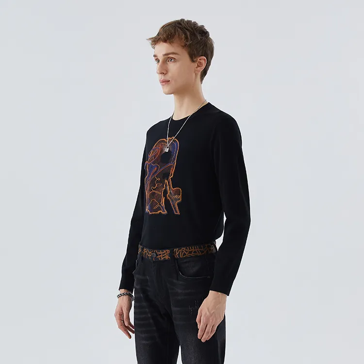 DAVID NAMAN Sweaters Men Black-5