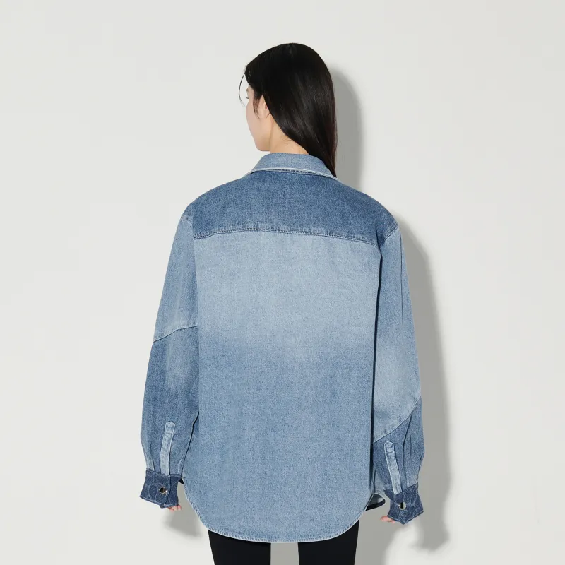 LIUREGALI Denim Jackets Unisex Sky Blue-2