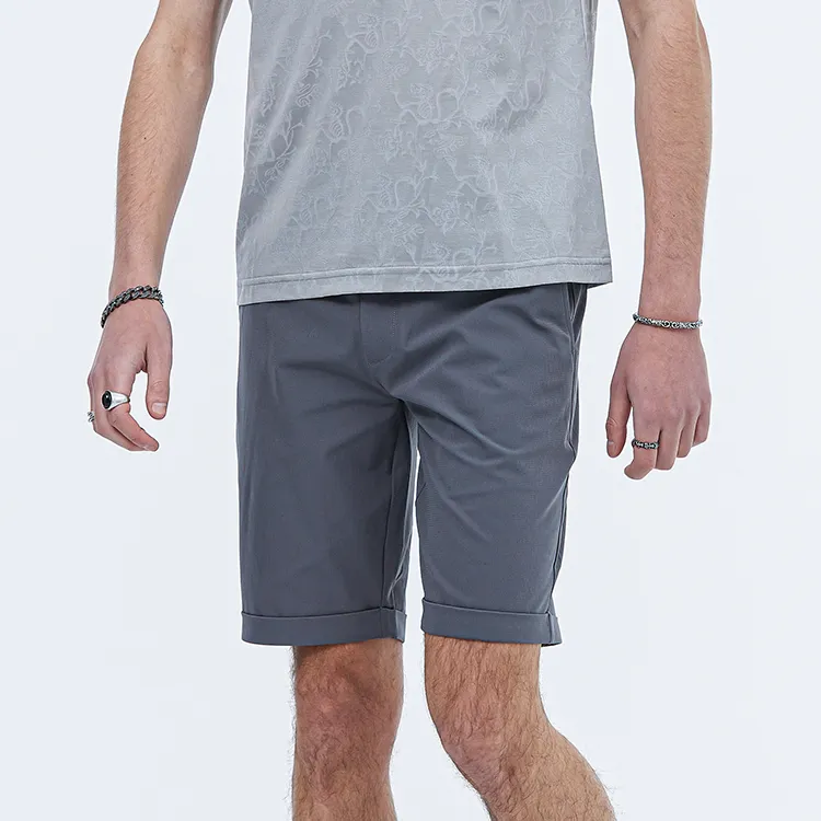 DAVID NAMAN Casual Shorts Men Gray-3
