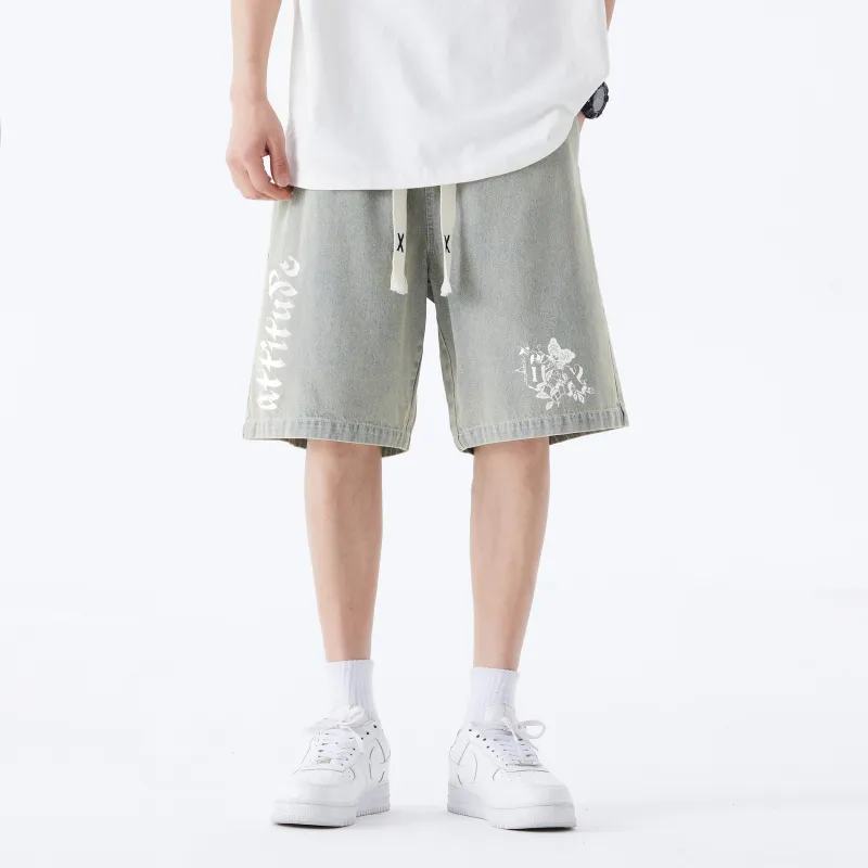 B.X Denim Shorts Unisex-10
