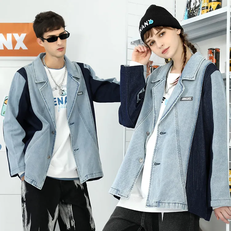 GENANX Business Suit Unisex Denim Blue-2