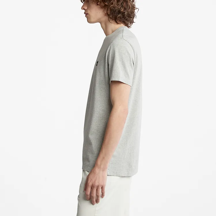 Timberland T-Shirt Men's Medium Hemp Gray-3