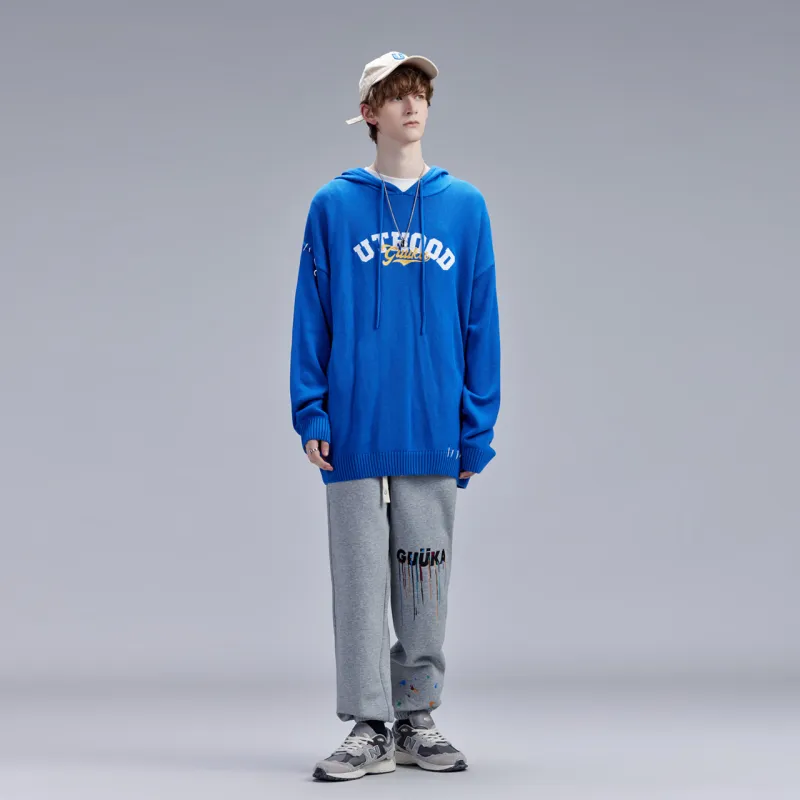 Guuka Sweaters Men Colorful Blue-3