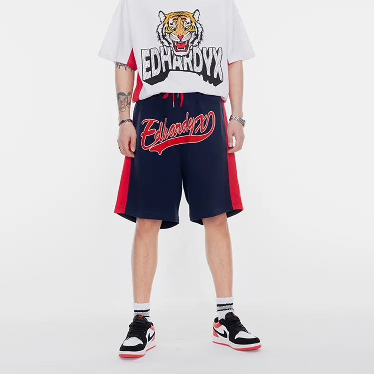 ED HARDY X Casual Shorts Unisex Navy Blue-4