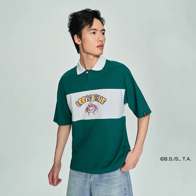 Dragon Ball X Lee X Dragon Ball Co brand Polo Shirts Unisex Turquoise-4