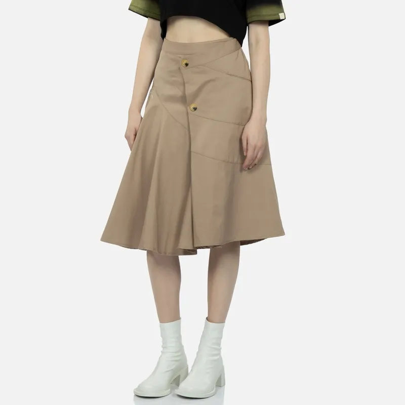EVISU Casual Long Skirts Women's Taupe-2