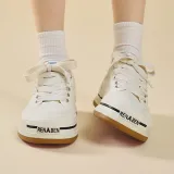RENBEN Canvas Shoes Women's Low-Top Beige