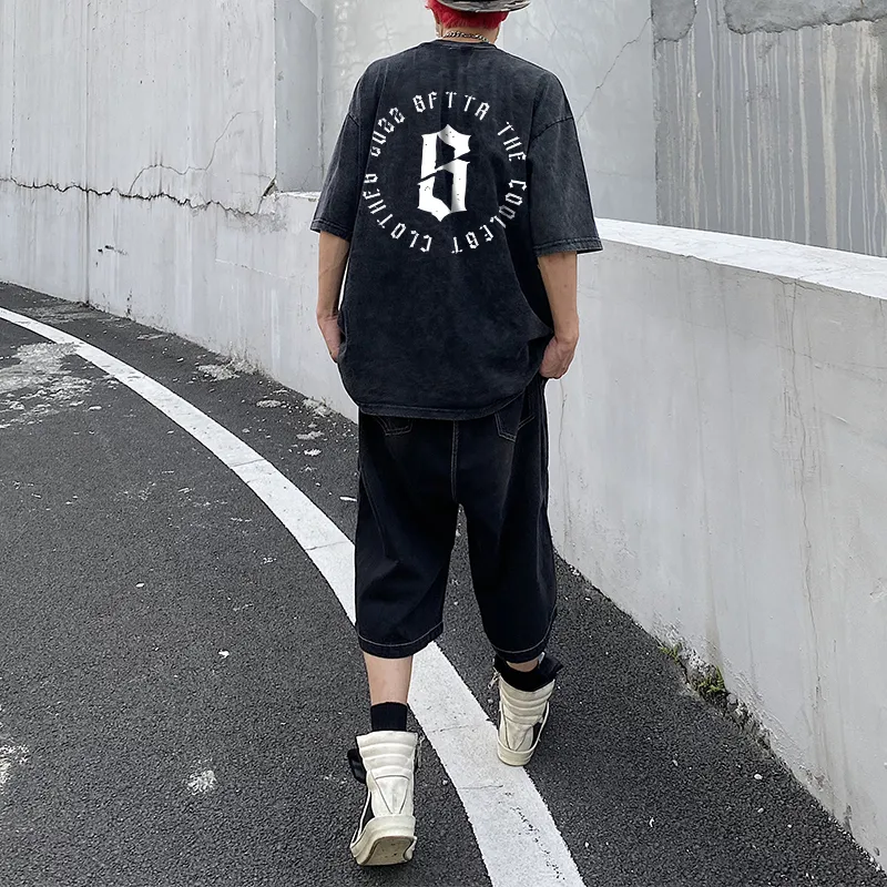 SFTTR Elbow Length Sleeved T Shirt Unisex Black-3