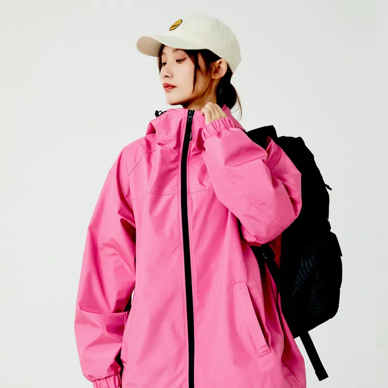 VOLCOM Windbreaker Jackets Unisex Rose Red-4